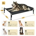 thumbnail image 4 of Veehoo Cooling Elevated Dog Bed, Chew Proof Dog Cot with Washable Mesh, X-Large, Black, 4 of 11