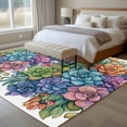 thumbnail image 4 of 6'x9' Area Rugs, Colorful Spring Floral Indoor Outdoor Area Rug for Living Room Bedroom, Summer Botanical Farmhouse Flowers Washable Bathroom Rugs Kitchen Floor Carpet Mats Home Decor Aesthetic, 4 of 8