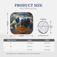 thumbnail image 2 of KLL Realistic Cute Sea Turtle Windshield Sun Shade 2-Piece Foldable Car Front Window Sunshade for Most Sedans SUV Truck- Medium, 2 of 5