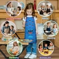 thumbnail image 4 of Boys Girls Kids Cartoon Apron with Pocket for Cartoon Lovers,Cartoon Movie Adjustable Child Neck Strap and Bib Funny Aprons Kitchen Toddler Aprons for Cooking Baking, 4 of 6