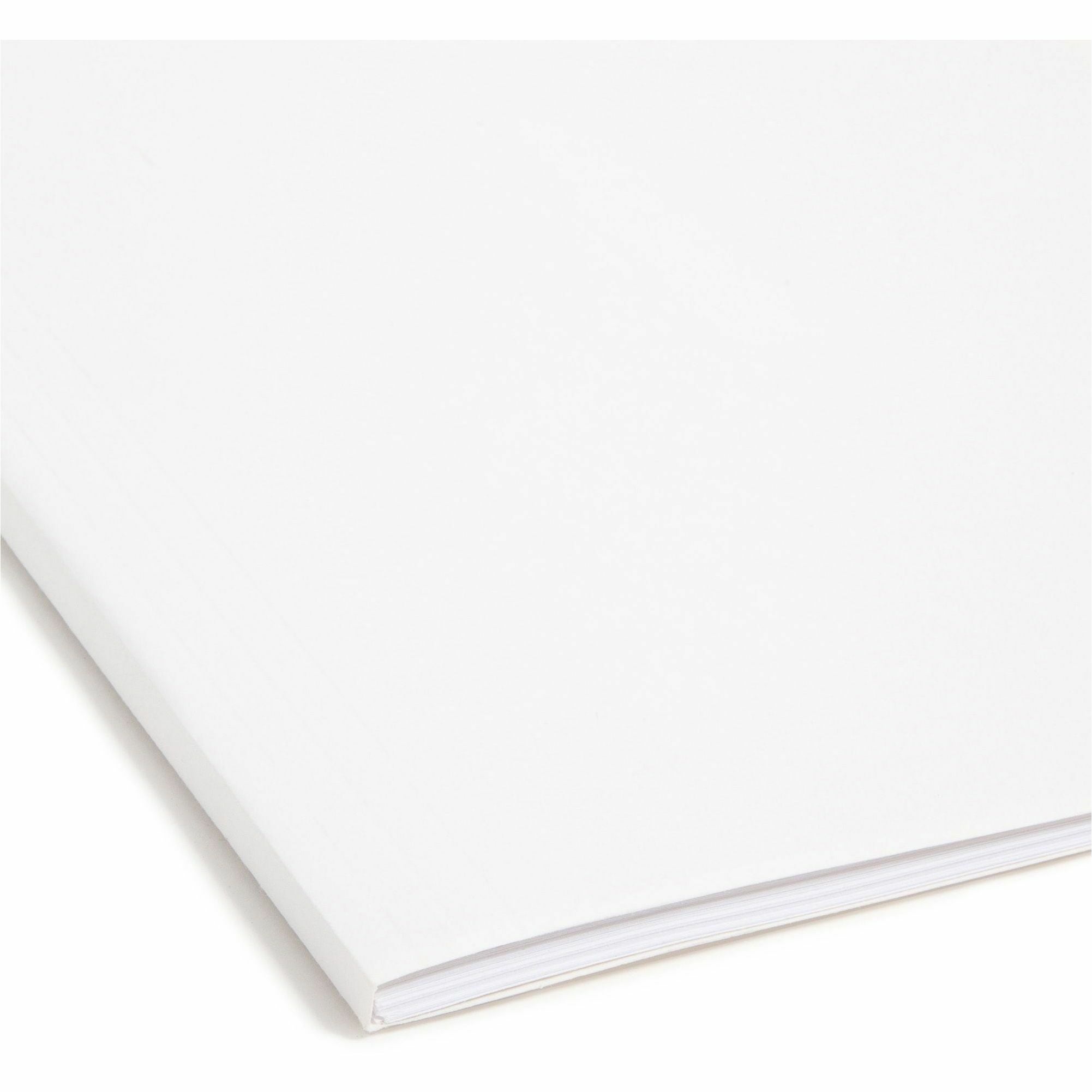 Smead FasTab® Hanging File Folder, 1/3-Cut Built-In Tab, Letter Size, White, 20 per Box (64002)