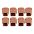 thumbnail image 1 of Fundas para pies de silla, 8 Uds., fundas para pies de silla, almohadillas para pies de taburete, Protector de patas de mesa, cuadrado marrón grueso silencioso(S), 1 of 8
