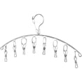 thumbnail image 1 of 2 paquetes, percha colgante de acero inoxidable con 8 clips para ropa interior, guantes, etc. TUNC  Sencillez, 1 of 5