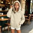 thumbnail image 2 of Hoodies for Kids Girls Boys Cute Long Sleeve Hooded Sweatshirt Pullover with Pocket Trendy Clothing for Teen Girls Boys, 2 of 7