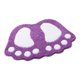 thumbnail image 1 of Alfombra De Baño Antideslizante Y Absorbente, Diseño De Pies Grandes, Poliéster, Morado, 40 X 60 Cm, 1 of 5