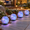 Multicolor-4 globes, variant on Multicolor 4 Globes Solar Outdoor Garden Landscape Walkway Lights