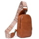 thumbnail image 2 of Bolsa Riñonera de moda para mujer, bandolera de cuero bohemio, cremallera informal (marrón) Likrtyny Para Estrenar, 2 of 8