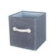 thumbnail image 2 of Cubos plegables de tela - 4 cajas organizadoras para estanterías, armario y hogar, 10,24x10,24x11,02 pulgadas, caqui/gris/azul oscuro, 2 of 7