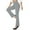 Gray, variant on Staron Women's Flare Pants High Waist Casual Knitted Pull-On Trousers Solid Color Slim Fit Elastic Waist with Sashes Beach Vacation Travel, Khaki XXL