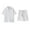 White, variant on Mens 2 Piece Outfits Set Short Sleeve Button T Shirt Drawstring Shorts Sets Summer Casual Plus Size Solid Color Suits for Men