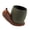 dark brown, variant on Snail Plant Container Flowerpot Garden Container Plastic Fleshy Plant Holder for Home Desk Ornament