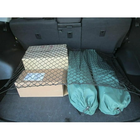 EACCESSORIES EA Rear Trunk Organizer Cargo Net for KIA Sorento 2011-2023 – Floor Style Cargo Net for SUV – Premium Mesh Car Trunk Organizer Vehicle Carrier Storage – Compatible with KIA Sorento