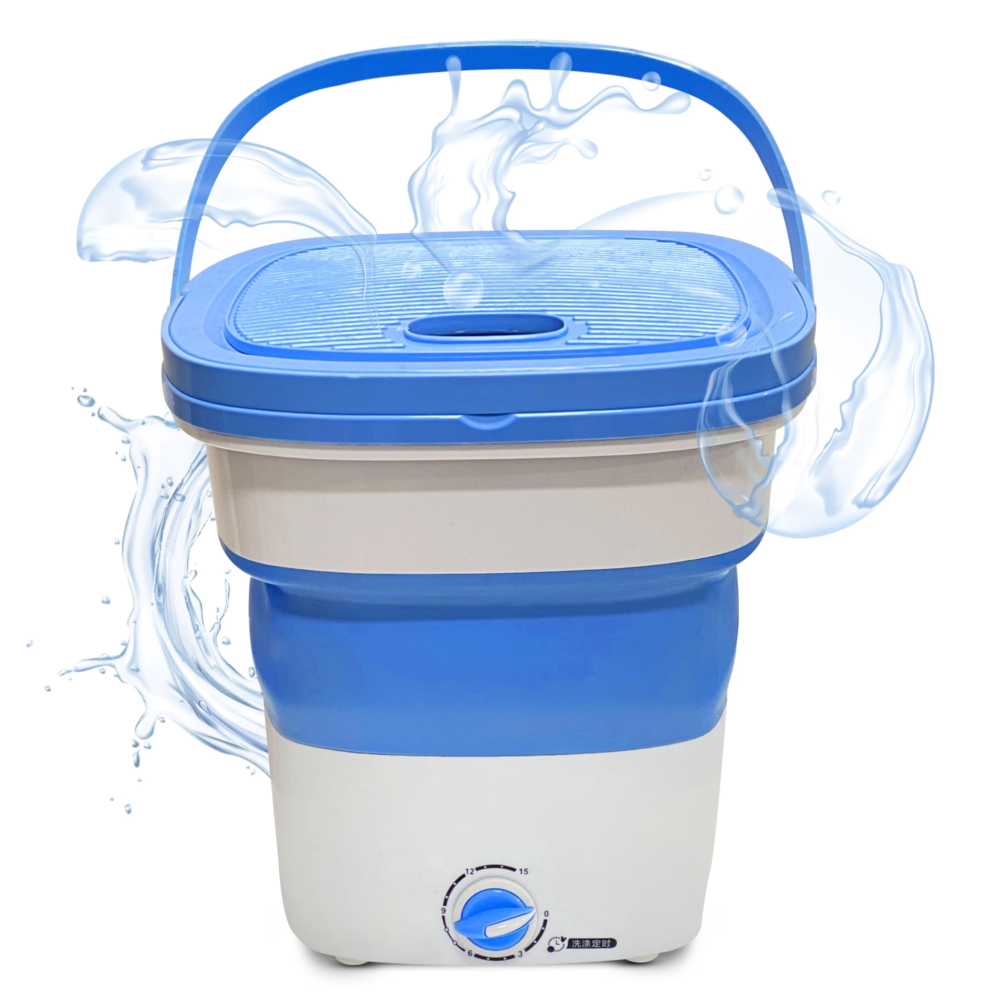 Pure Clean PUCWM33 Foldable Lightweight Mini Washing Machine, Top Load, 4.41 lbs Washing Capacity