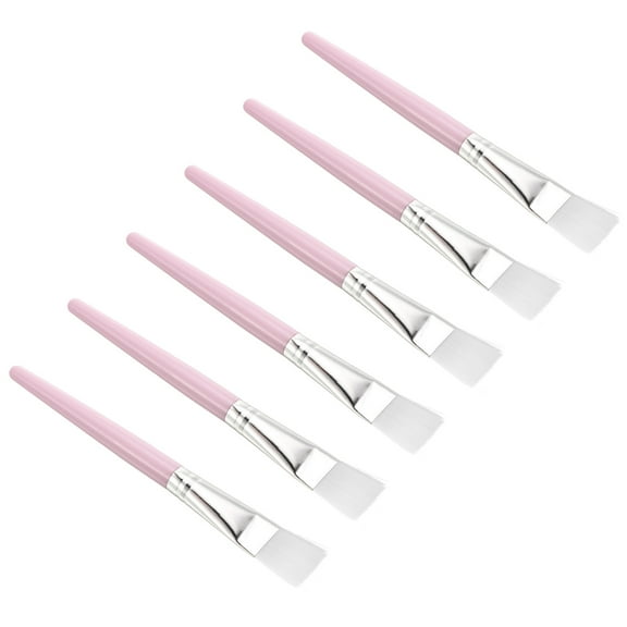 Uxcell Succulent Cleaning Brush 6Pack 152mm Gardening Tools Plant Brush for Garden Pink Handle