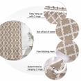 thumbnail image 6 of Modern Beige Geometric Waterproof Fabric Shower Curtain,Abstract Art Morocco Aesthetic Waterproof Fabric Shower Curtain for Bathroom Curtains Bathtubs Shower Curtains with 12 Hooks Extra Long 72x84, 6 of 8