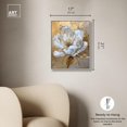 thumbnail image 6 of Athenas Flower Canvas Glamorous Feminine Wall Art by Art Remedy, Silver Frame, 16" x 20", 6 of 8