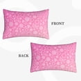 thumbnail image 4 of Bingfone Breast Cancer Pink Ribbons Awareness Standard Size Pillowcase, Long Staple Pure Cotton Envelope Closure Pillow Cover,16"X24", 4 of 9