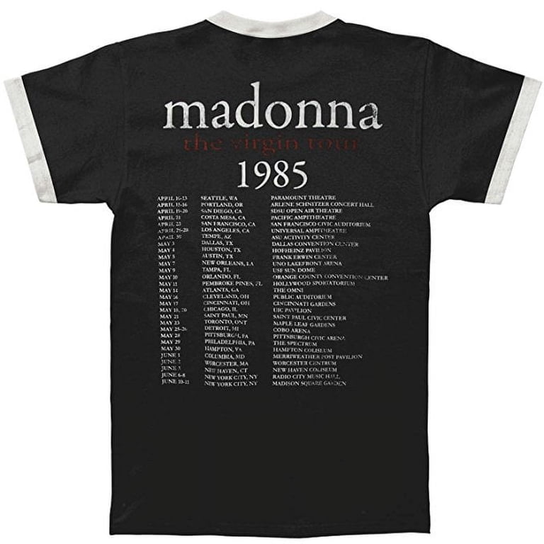 Madonna Like a Virgin 1985 Tour Men's Ringer T-Shirt - Walmart.com