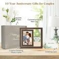 thumbnail image 2 of 10 Year Anniversary Picture Frame Gifts for Couple 10 Year Anniversary Decorations Gifts for Wife 10 Year Gift Anniversary Customized Photo Frame Happy 10th Aniversario Decorations Gift for Him, 2 of 7