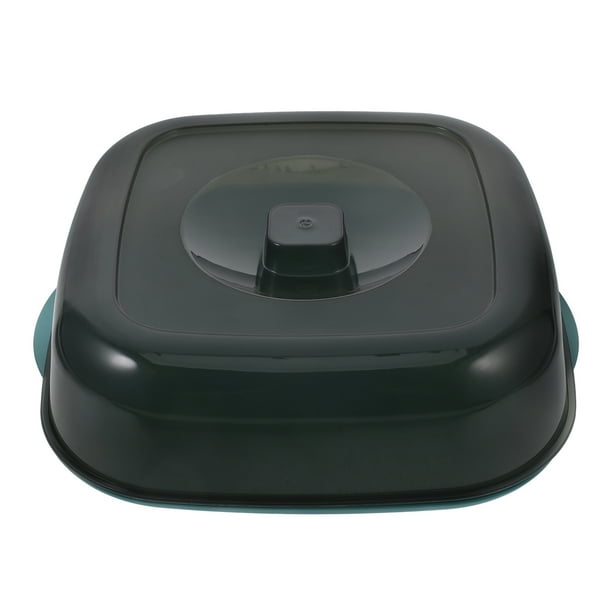 GOOHOCHY Cubierta de plástico antisalpicaduras para microondas, cubierta antisalpicaduras para alimentos, utensilios de cocina, utensilios para hornear, cubierta para platos, cubierta de plástico