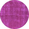 thumbnail image 1 of Ahgly Company Indoor Round Oriental Purple Industrial Area Rugs, 5' Round, 1 of 4