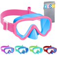thumbnail image 1 of Gafas de natación Vvinca para niños con cubierta nasal, lentes antivaho de 3 a 15 años, 1 of 9