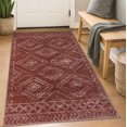 thumbnail image 1 of Alfombra Kilococo Boho, lavable, antideslizante, 90 x 150 cm, color naranja quemado, 1 of 9