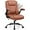 Brown, variant on Leather Office Chair, PU Home Computer Desk Chairs with Ergonomic Back Support, 360°Swivel Free, Small Gaming Chair with Wheels and Adjustable Armrests, for Short People Use(1 pack, Grey)