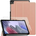 thumbnail image 1 of KOMI Étui pour Samsung Galaxy Tab S9/ S9 FE 5G avec Protecteur d'Écran en Verre Trempé, Support à Trois Volets, Visionnement Multi-Angle, Couverture Intelligente avec Réveil/sommeil Automatique pour Galaxy Tab S9 FE 10,9 Pouces/ S9 11 Pouces, 1 of 5