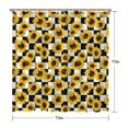 thumbnail image 5 of Black White Checker Sunflower Pattern Shower Curtain 72"x72" ,Bathroom Decorative Shower Curtains Set with 12 Hooks,Modern Waterproof Washable Shower Curtain, 5 of 6