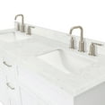 thumbnail image 2 of Ariel Hamlet 72 In. Double Rectangle Sink Bathroom Vanity With Carrara White Quartz Countertop 1.5 Edge In White, 2 of 11