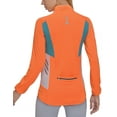 thumbnail image 2 of Little Donkey Andy Women's Half Zip Cycling Jerseys Long Sleeve Bike Shirts Running Hiking Orange XS, 2 of 7