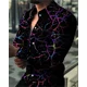 thumbnail image 1 of 2024 El cárdigan de lujo de moda de baile para hombres aumenta el trasero de los hombres sociales, camisa casual con patrón de costura con estampado, camisa de manga larga, 1 of 6