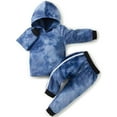 thumbnail image 3 of Uccdo 6M-5T Toddler Boys Tracksuits, Little Boys Casual Back to School Outfits Hooded Sweatshirts + Sweat Pants Clothes Set, 3 of 8