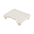 thumbnail image 3 of S SERENABLE Cat Litter Box Ramp Lightweight Easy to Clean Elevated Sturdy Cat Litter Mat White, 3 of 8