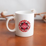 White Mug Vogue Red Hot Chili Peppers