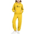 thumbnail image 2 of Cowsor Little Girls Outfits 2 Piece Toddler Long Sleeve Sweatshirt Leggings Pants Clothing Set, 2 of 6