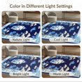 thumbnail image 7 of ODIKA 9'x12' Chinoiserie Blue Washable Area Rug for Master Suite, California King, Under Bed, Non-Shedding, Easy Care, 7 of 7