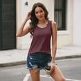 thumbnail image 3 of SUNBS 3 Packs Loose Fit Tank Tops for Women Casual Crewneck Sleeveless Shirts Summer Plus Size Blouses, 3 of 5