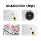 thumbnail image 3 of Ventilador De Techo Para RV, 2 Engranajes Ajustables, Flujo De Aire De 200 CFM, De 12 V, 5000 Rpm, 4 W, Ventilador De Techo Con Ventilación Para Remolque A Prueba De Rayos UV,, 3 of 7