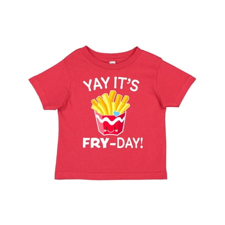 

Inktastic Yay Its Fry Day with Cute French Fries Boys or Girls Toddler T-Shirt