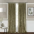 thumbnail image 3 of Ben&Jonah Simple Elegance Joy Criss-Cross Window Curtain Panel - 50" W x 84" L Moss, 3 of 5