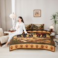 thumbnail image 5 of Manfei Wild Bear Plaid 7-Piece King Bedding,Vintage Wooded Pine King Bed in a Bag,Brown,Black Reversible, 5 of 7