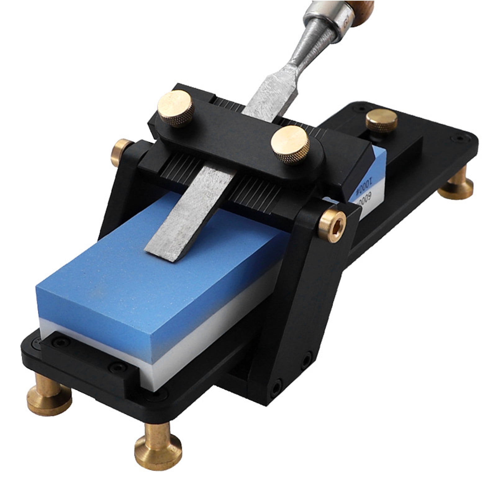 Fixed Angle Sharpener Whetstone Set Knife Polished Stone Grinding Frame Woodworking Tool