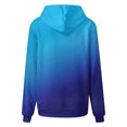 thumbnail image 4 of Tdoqot Womens Hoodies- Casual Pocket Crewneck Loose Fit Long Sleeve Fall Pullover Gradient Activewear for Women Blue Size 3XL, 4 of 5
