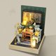 thumbnail image 4 of Casa de de habitación en miniatura de bricolaje de construcción de artesanía en de construcción de modelos de CUTICAT Casa de muñecas artesanal, 4 of 7