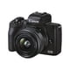 thumbnail image 2 of Canon EOS M50 Mark II - Cámara digital - mirrorless - 24,1 MP - APS-C - 4K / 24 fps - Zoom óptico 3x Objetivo EF-M 15-45 mm IS STM - Wi-Fi, Bluetooth - negro, 2 of 5