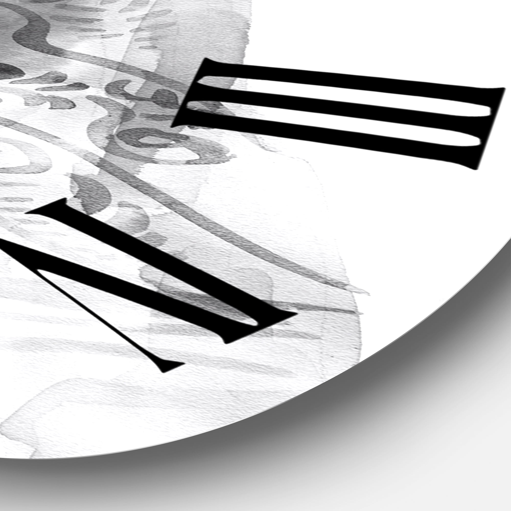 Designart 'Monochrome Portrait Of Young Indian Woman I' Modern Wall Clock