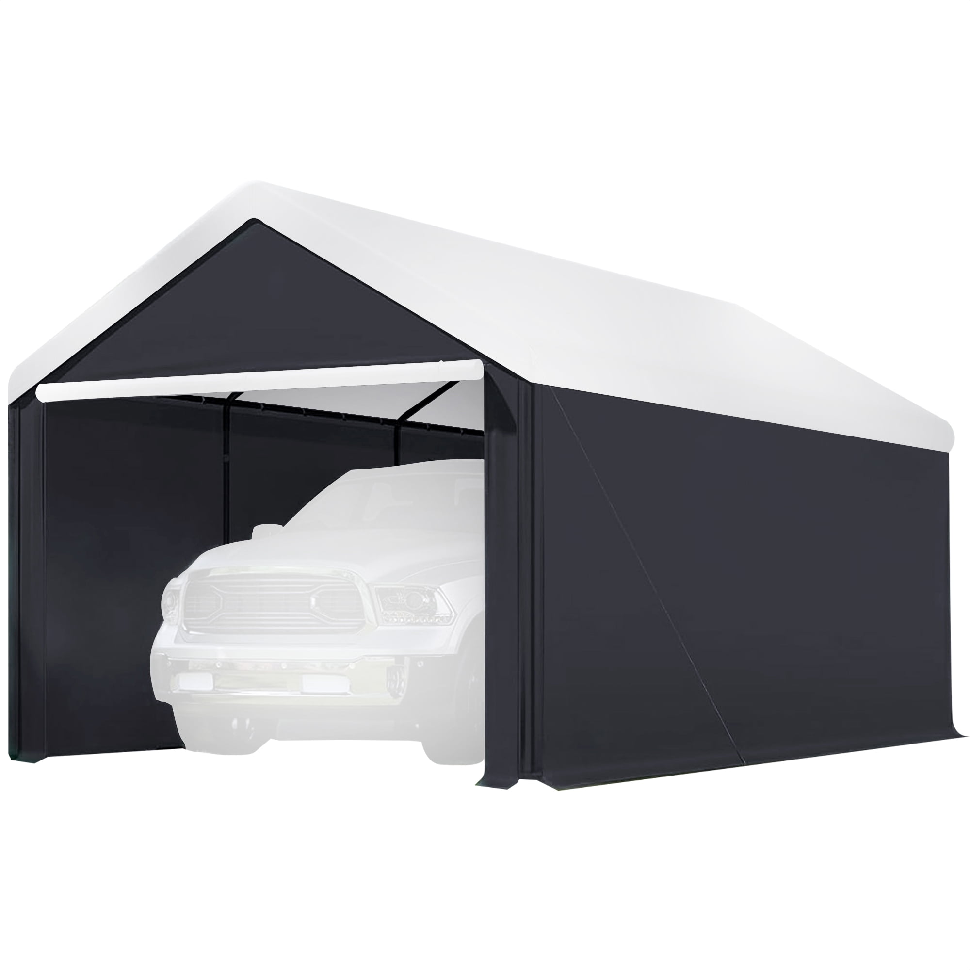 Open Box Caravan Canopy Domain 20x10 Foot Carport Tent Sidewalls