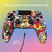 Wireless Controller Compatible with P4/P4 Slim/P4 Pro/Windows PC, Fire Street